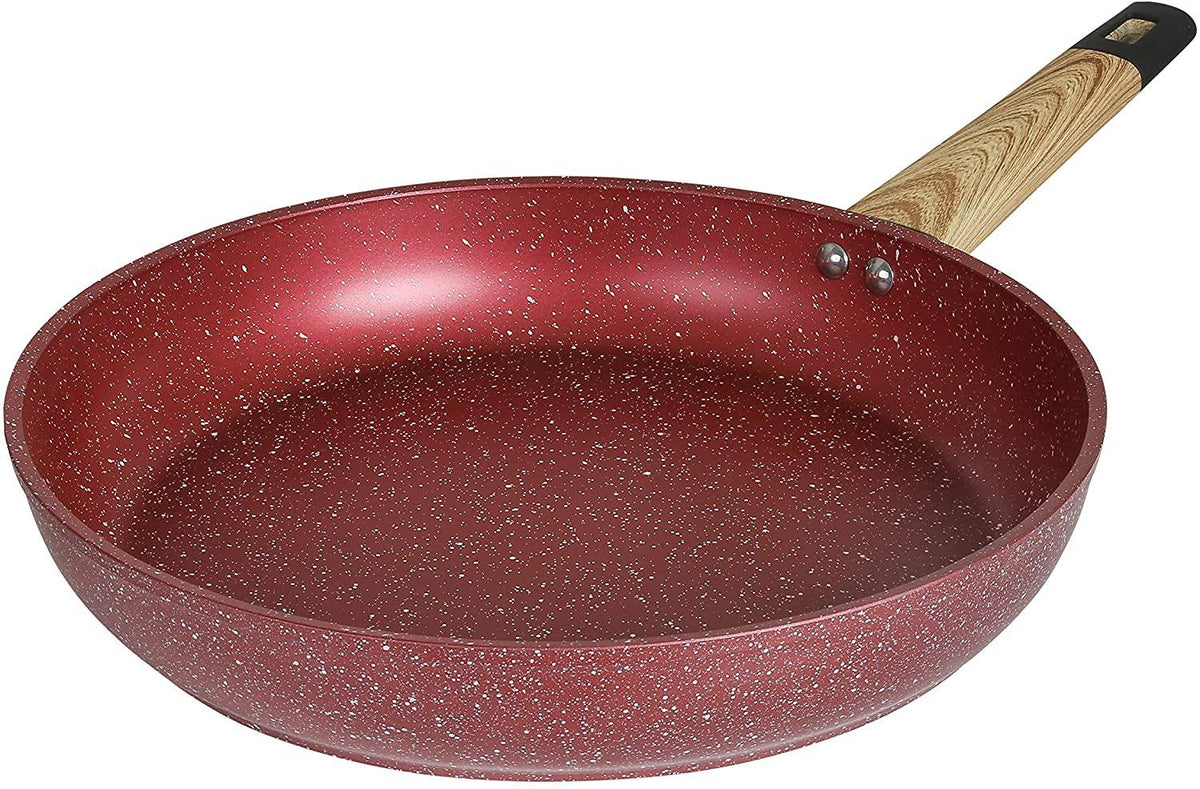 Concord 13 INOBLE Nonstick Wok Stir Fry Pan Cookware. Premium JAPAN INOBLE  coating (Blush)