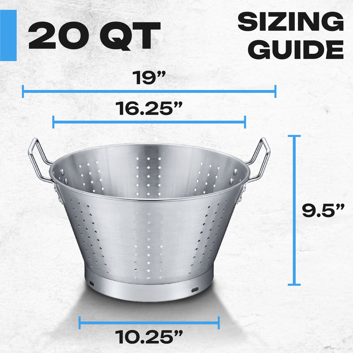 Stainless Steel Large Commercial Grade Colander