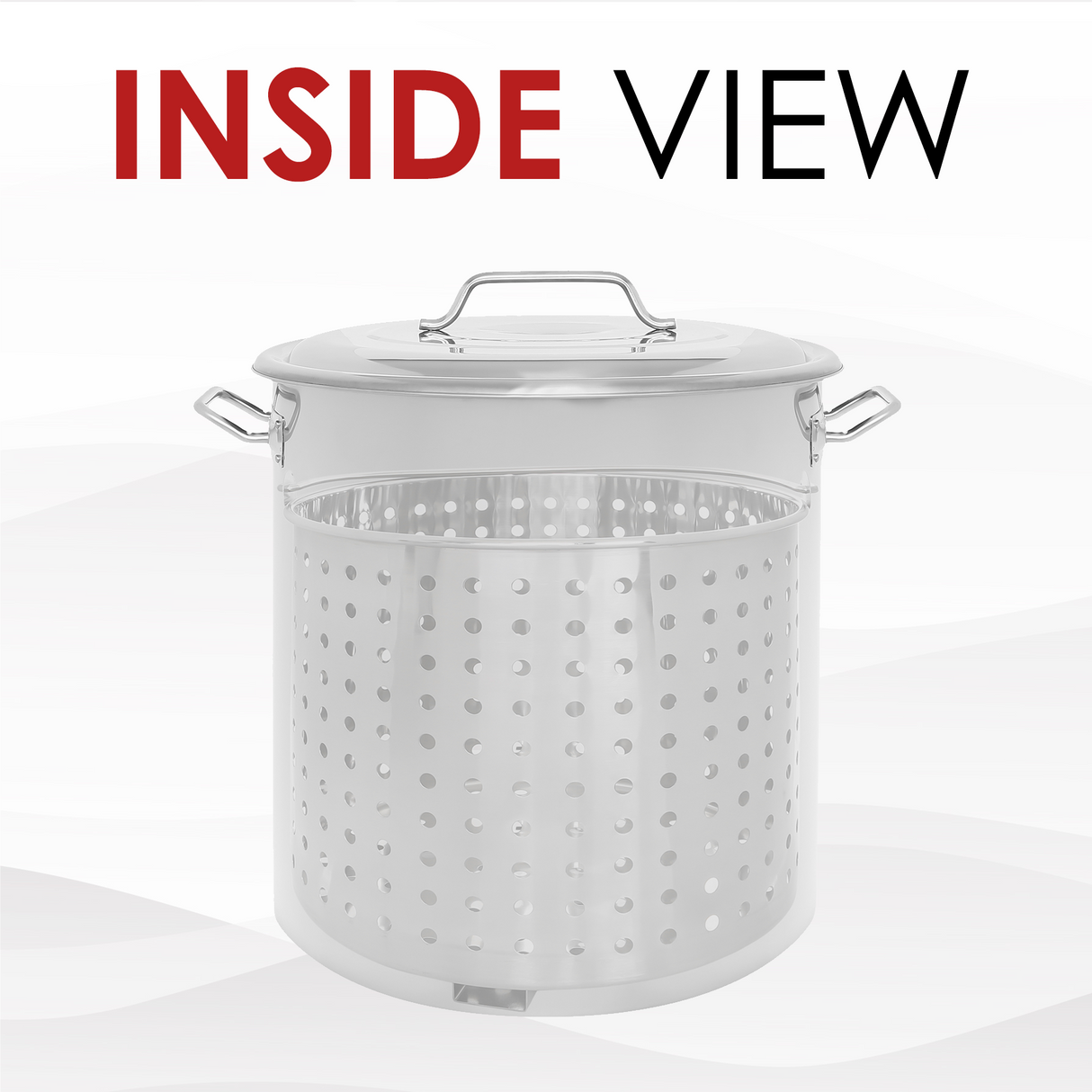 Stainless Steel Stock Pot w/Steamer Basket