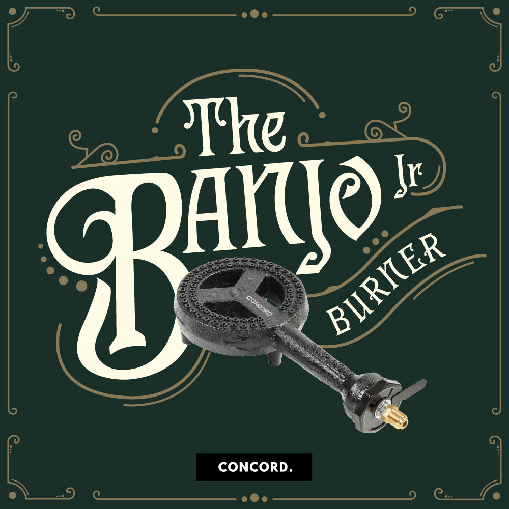 The Banjo Jr replacement burner head with name