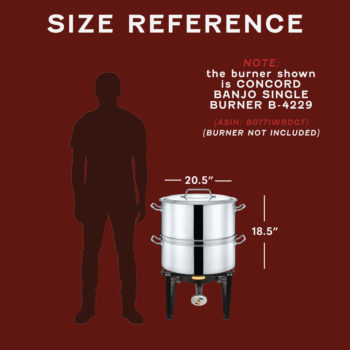 Stainless Steel Stock Pot Steamer and Braiser Combo