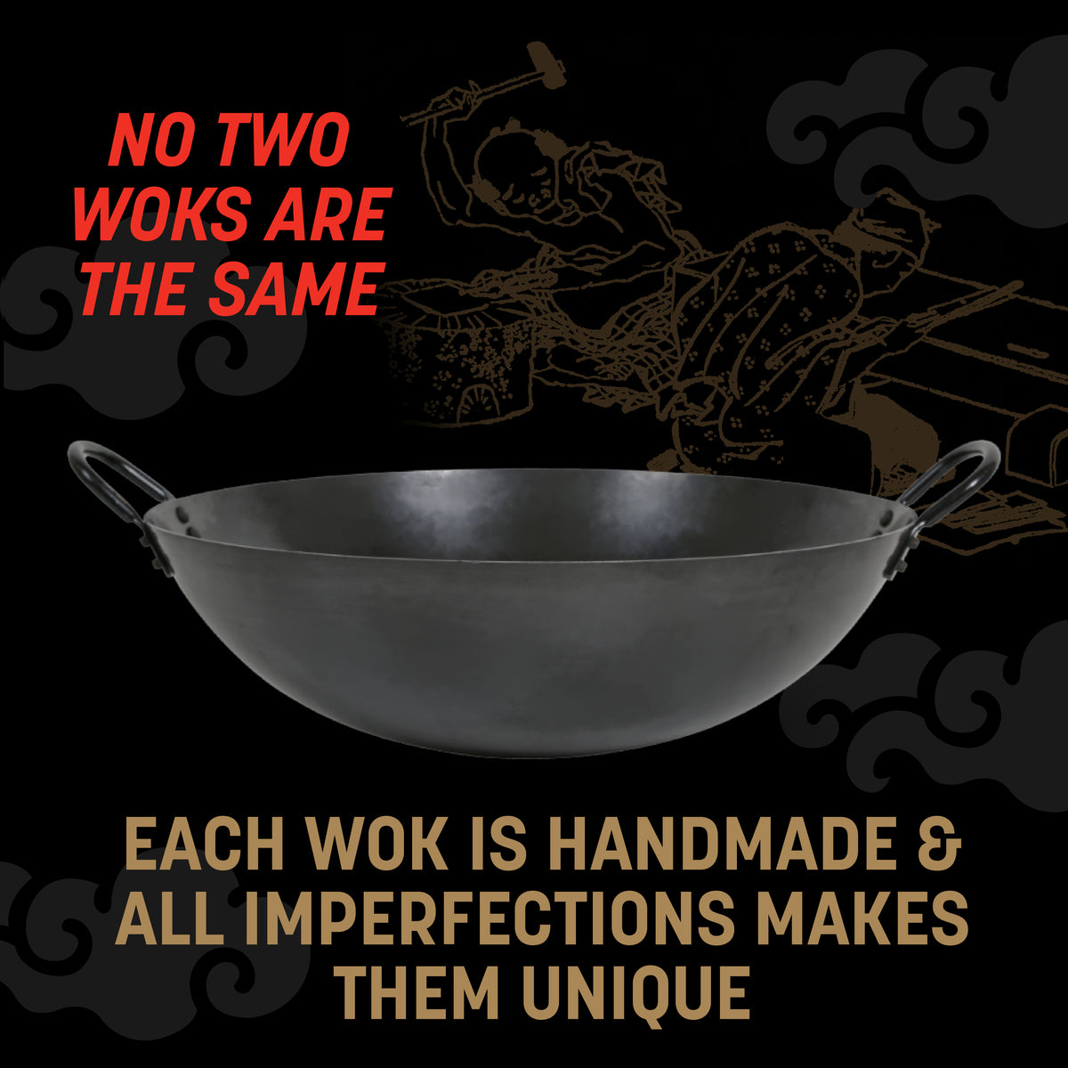 KURO Nitrided Carbon Steel Wok