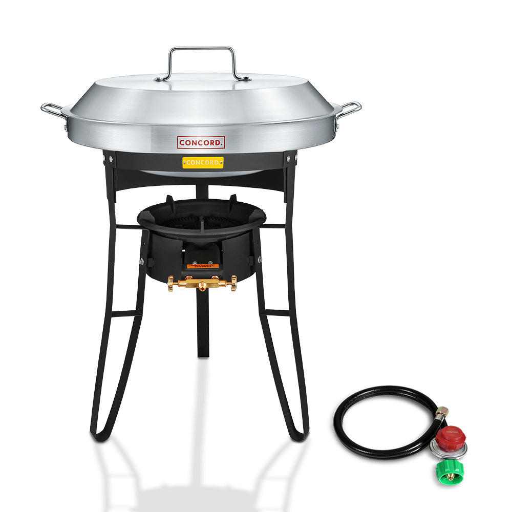 22" Full Comal Set + Stand + Burner Bundle