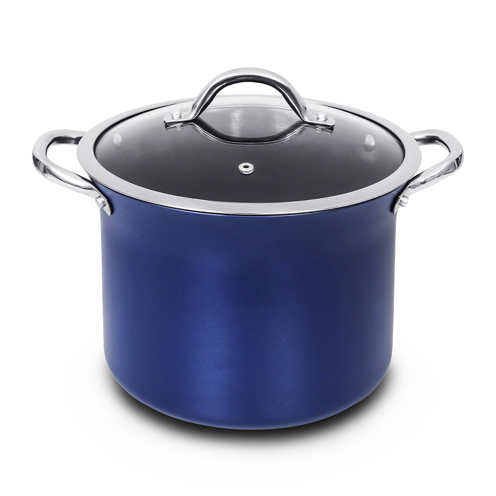 Concord Sapphire nonstick stock pot front view