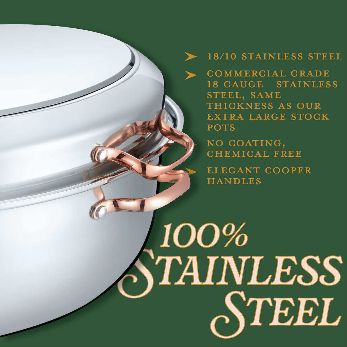 12 QT Stainless Steel Roasting Pan