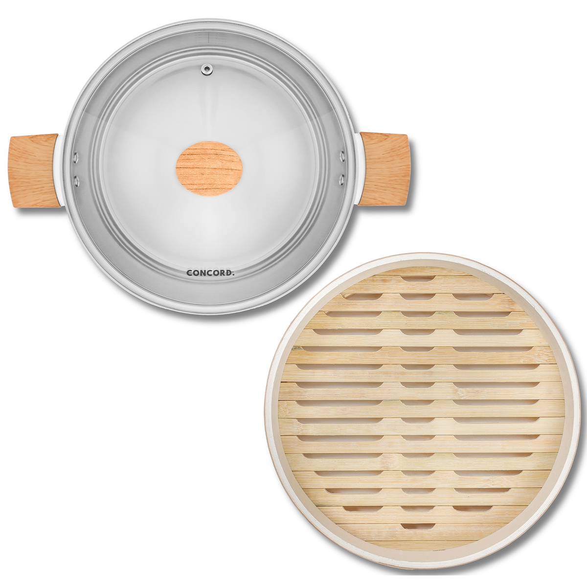10 Bamboo Steamers (24CM) – Concord Cookware Inc