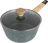 Art of Cooking 3 Quart Granite Nonstick Saucepan (Canyon Red, Ocean Blue, Forest Green) - Concord Cookware Inc
