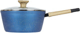 Art of Cooking 3 Quart Granite Nonstick Saucepan (Canyon Red, Ocean Blue, Forest Green) - Concord Cookware Inc