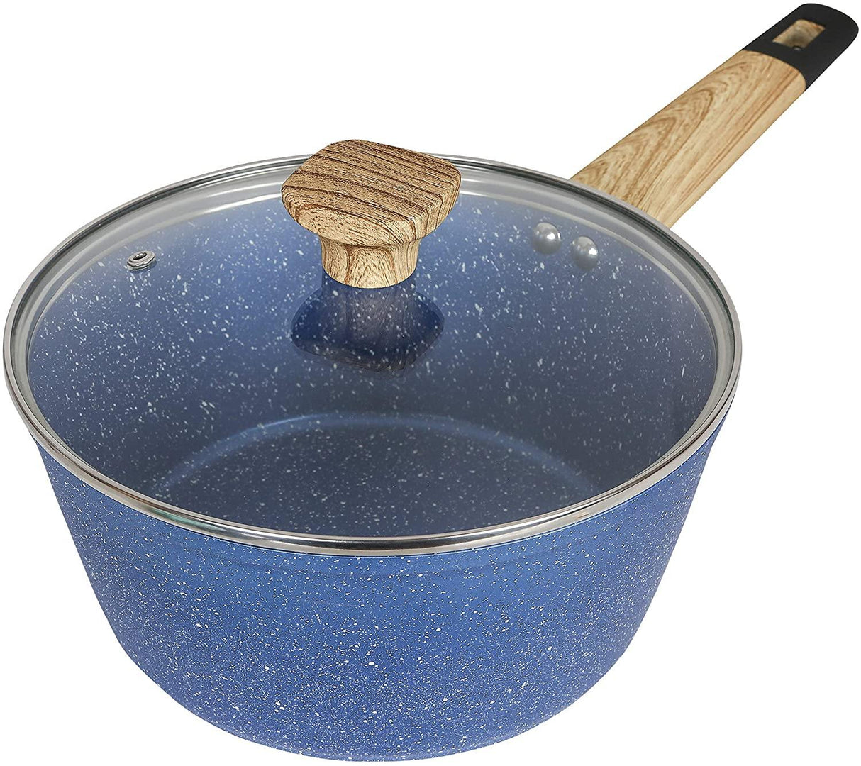 Art of Cooking 3 Quart Granite Nonstick Saucepan (Canyon Red, Ocean Blue, Forest Green) - Concord Cookware Inc