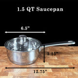 7 PCS Stainless Steel Cookware Set