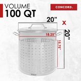 Stainless Steel Stock Pot w/Steamer Basket