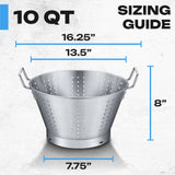 Stainless Steel Large Commercial Grade Colander
