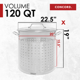 Stainless Steel Stock Pot w/Steamer Basket
