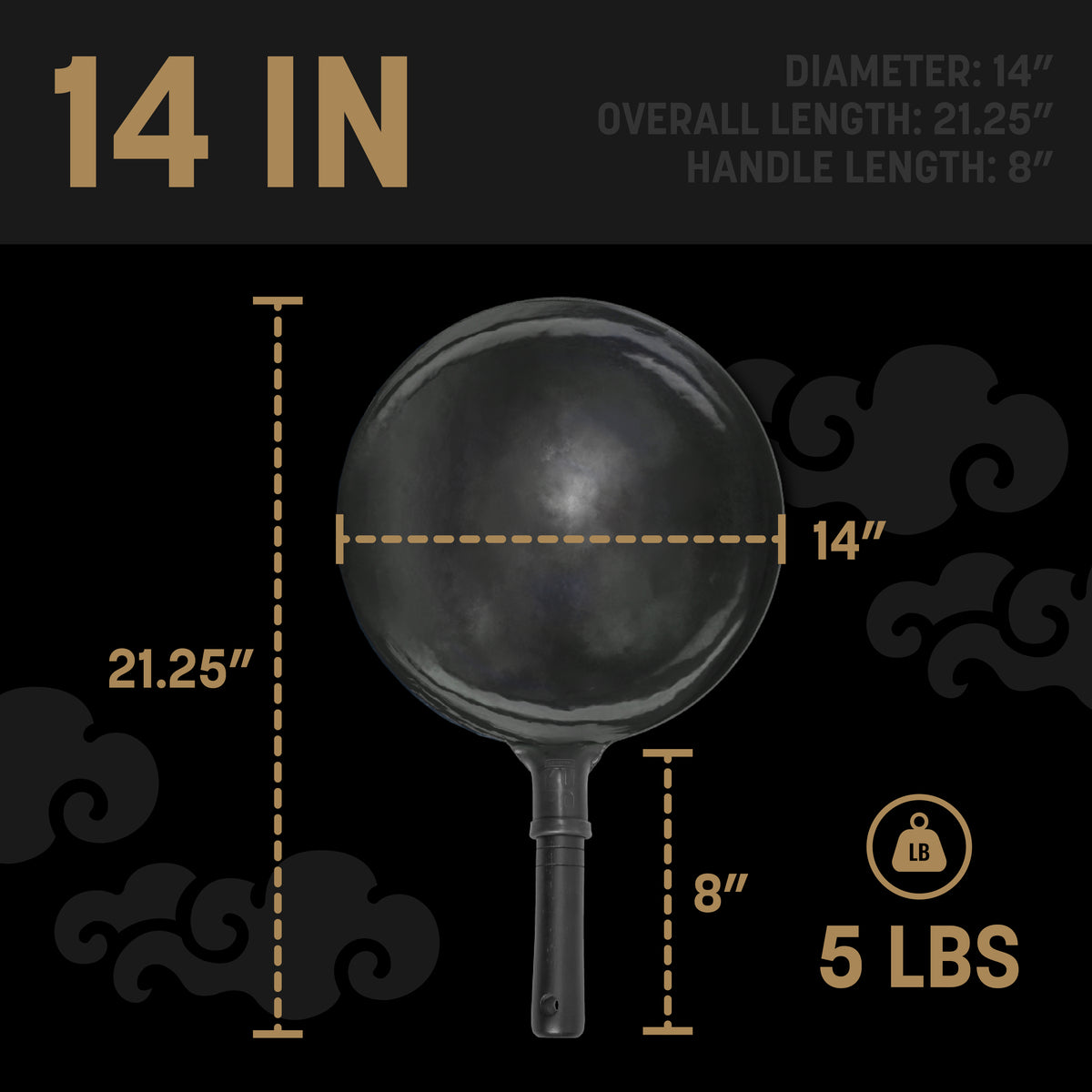 KURO Nitrided Carbon Steel Wok
