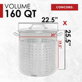 Stainless Steel Stock Pot w/Steamer Basket