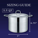 Stainless Steel Stock Pot with Glass Lid