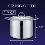 Stainless Steel Stock Pot with Glass Lid