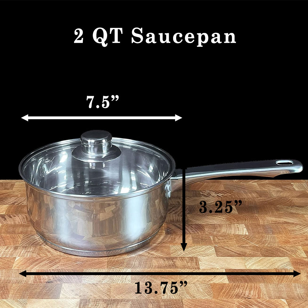 7 PCS Stainless Steel Cookware Set