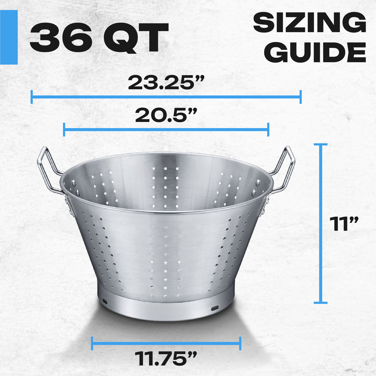 Stainless Steel Large Commercial Grade Colander