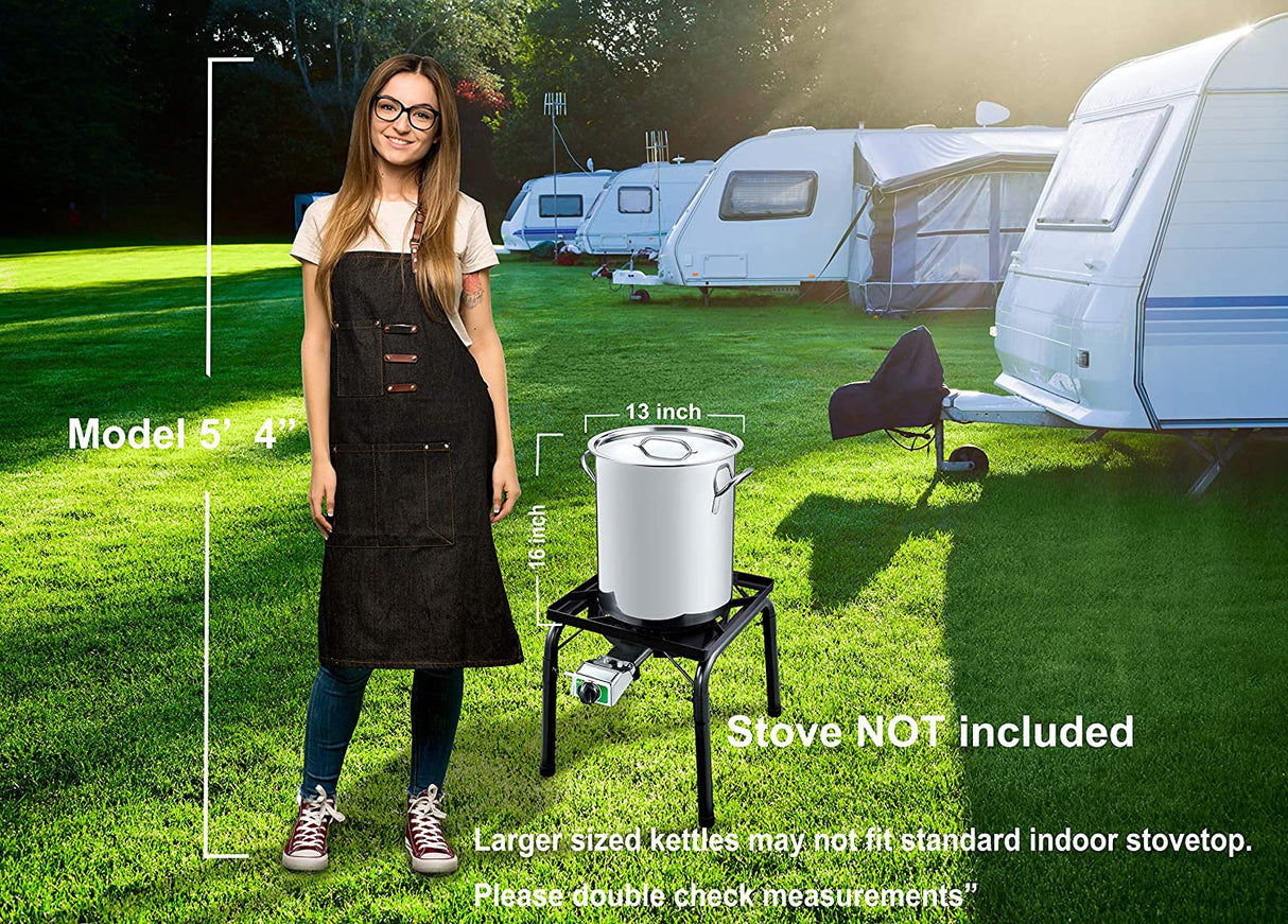 E-Series Stainless Steel Stock Pot w/ Basket