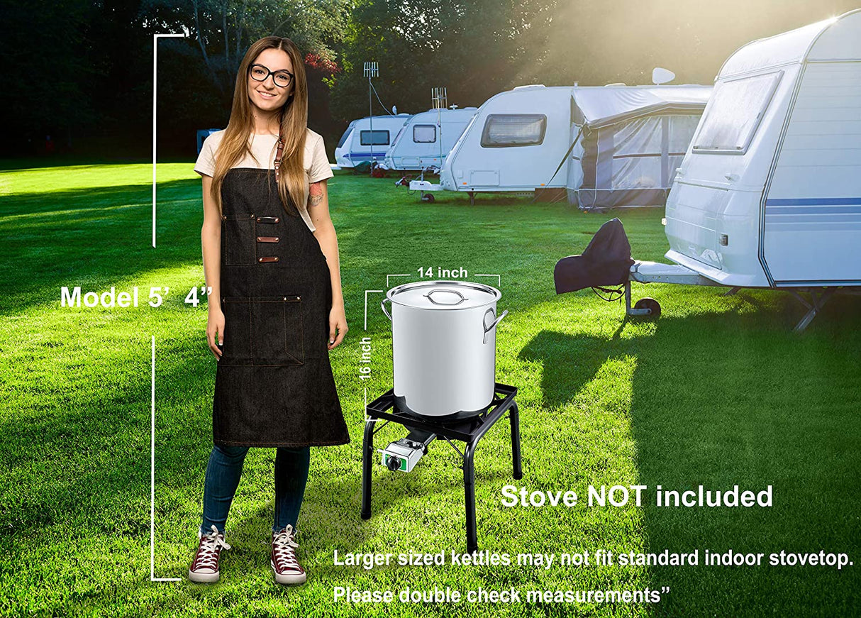 Stainless Steel Stock Pot w/ Basket