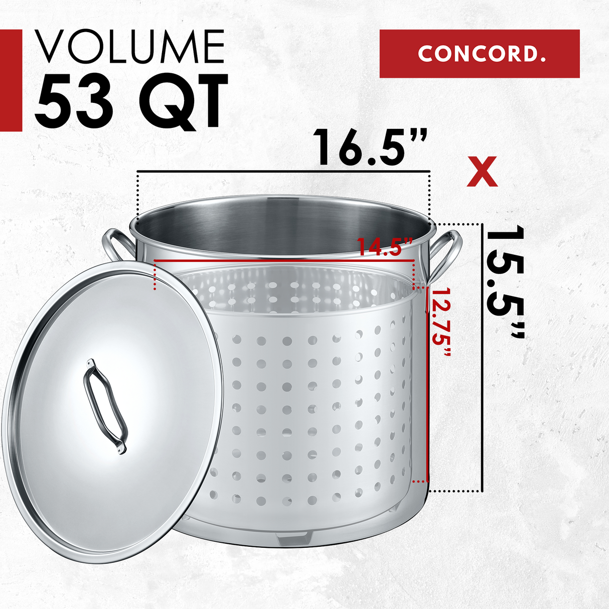 Stainless Steel Stock Pot w/Steamer Basket