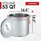 Stainless Steel Stock Pot w/Steamer Basket