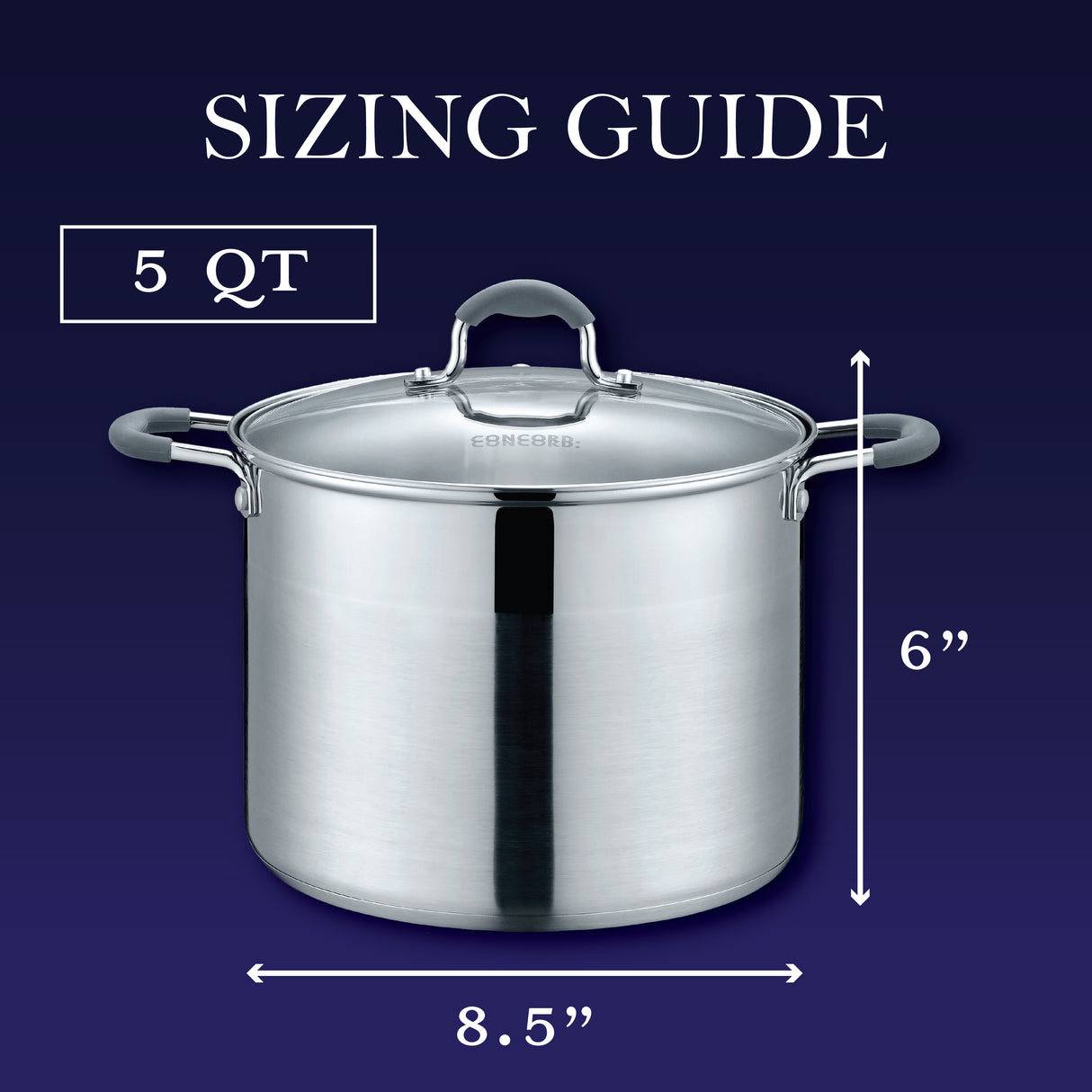 Stainless Steel Stock Pot with Glass Lid