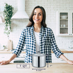 Stainless Steel Stock Pot with Glass Lid