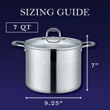 Stainless Steel Stock Pot with Glass Lid
