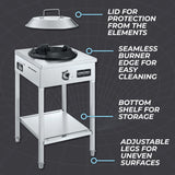 Commercial Stainless Steel Wok Vortex Burner