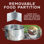Stainless Steel Stock Pot Steamer and Braiser Combo