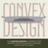 21.25" Stainless Steel Convexed Comal