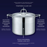 Stainless Steel Stock Pot with Glass Lid