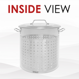 Stainless Steel Stock Pot w/Steamer Basket