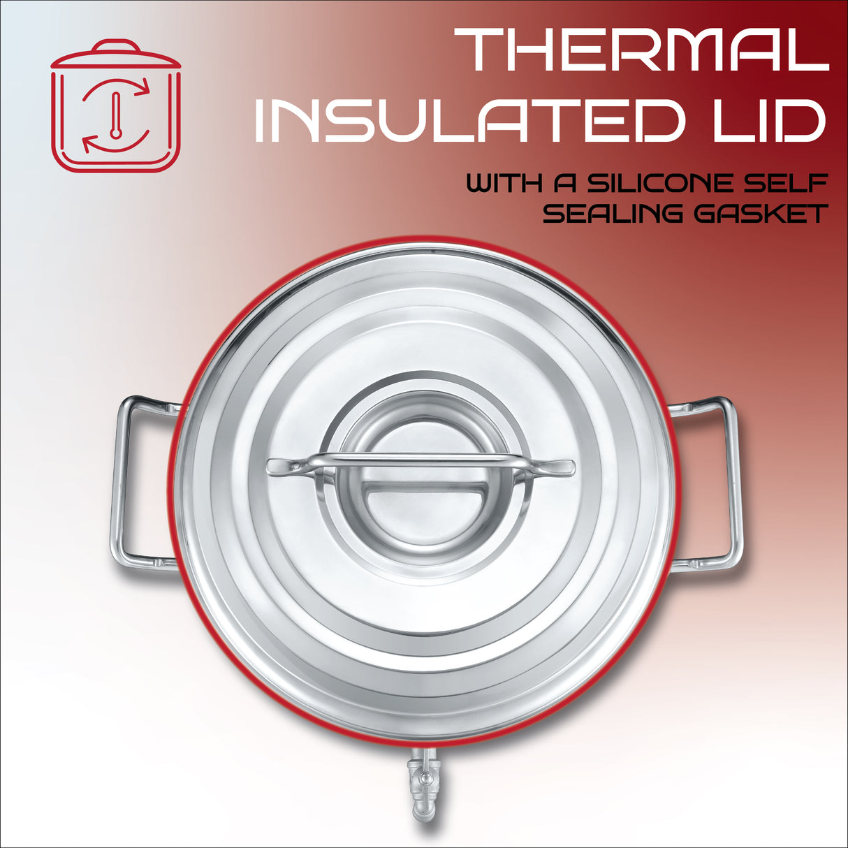 Stainless Steel S Series Insulated Double Wall Stock Pot