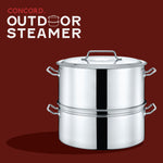 Stainless Steel Stock Pot Steamer and Braiser Combo