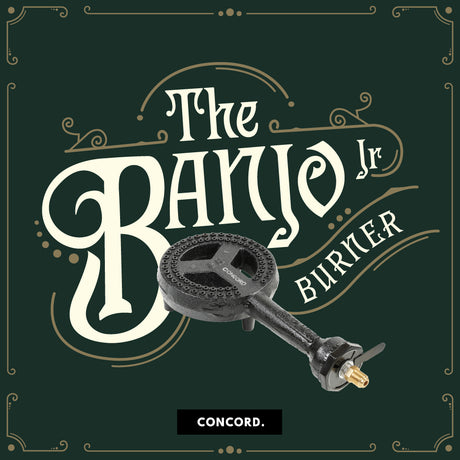 The Banjo Jr replacement burner head with name