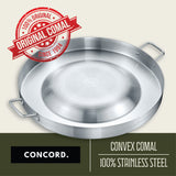 21.25" Stainless Steel Convexed Comal