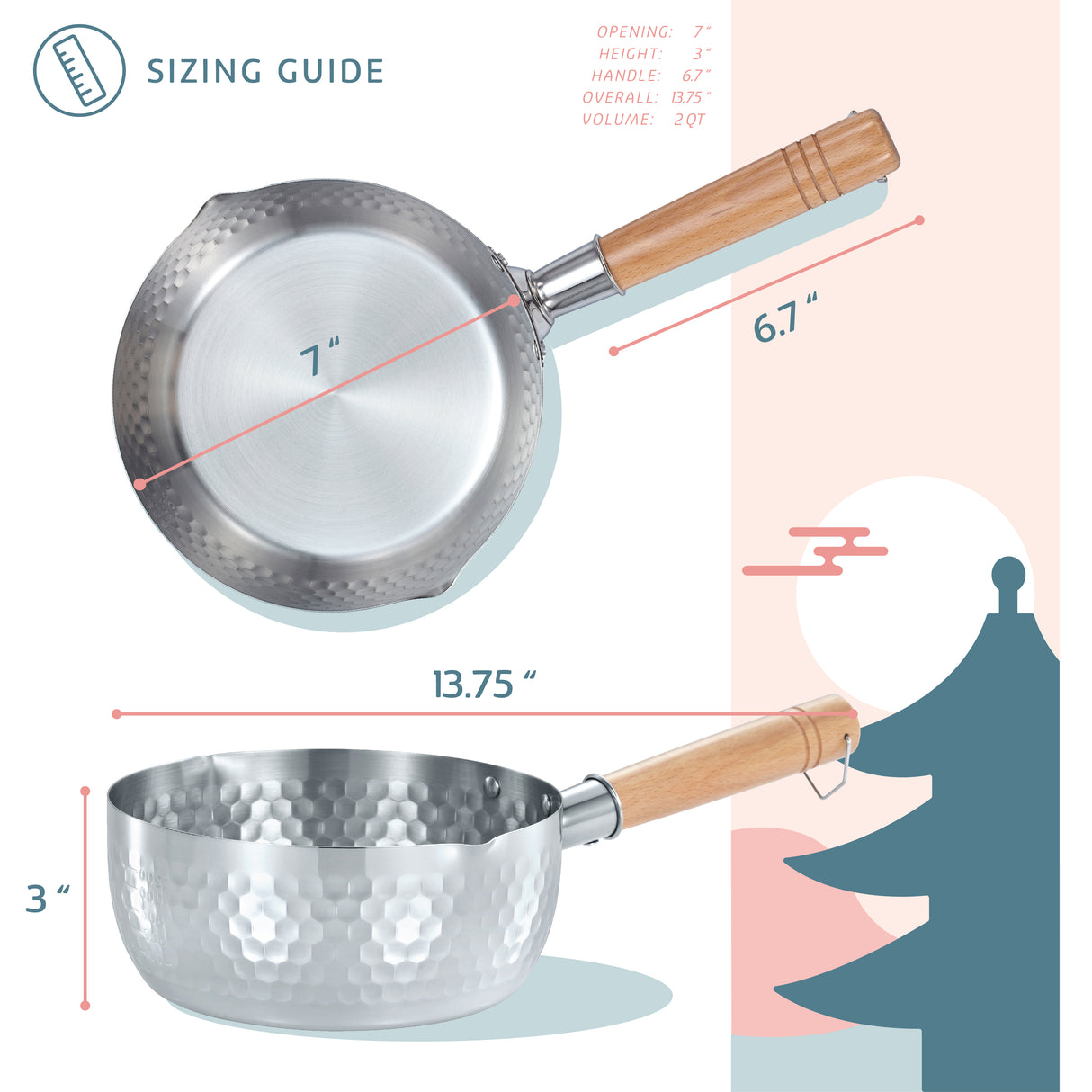 Yukihira 2 QT Saucepan