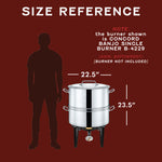 Stainless Steel Stock Pot Steamer and Braiser Combo