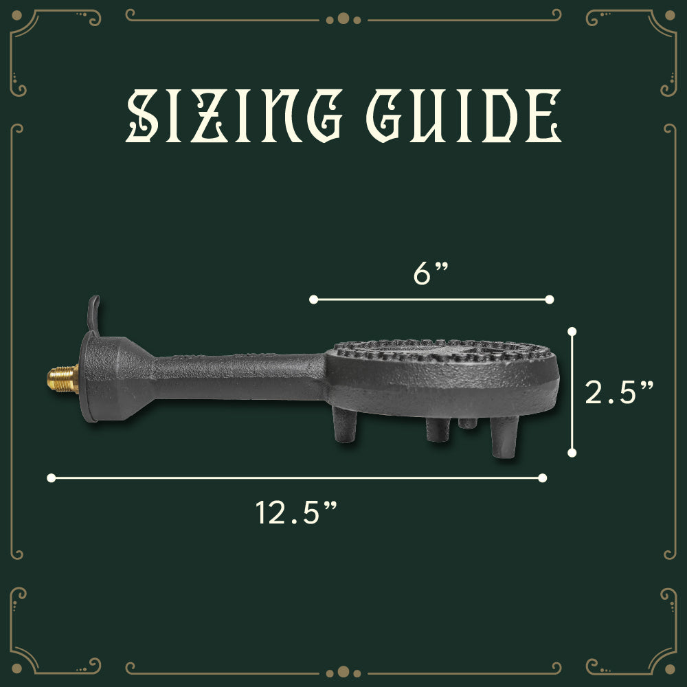 The Banjo Jr replacement burner head sizing guide