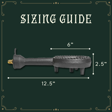 The Banjo Jr replacement burner head sizing guide