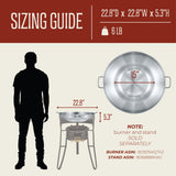 22" Stainless Steel The Original Comal