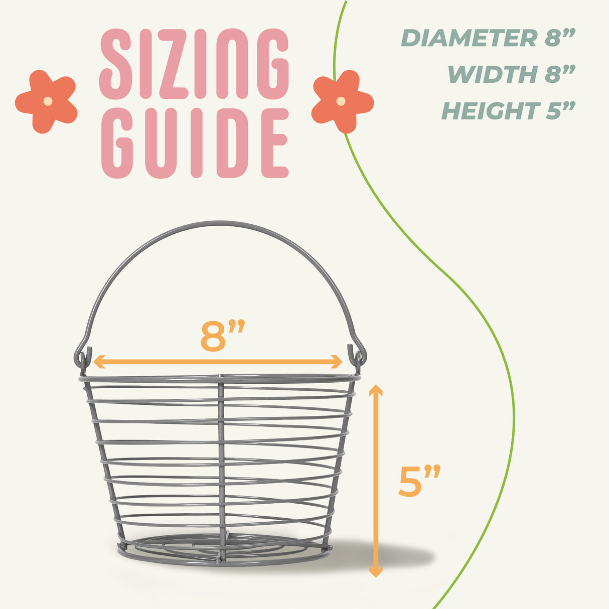 Concord egg basket sizing guide