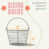 Concord egg basket sizing guide