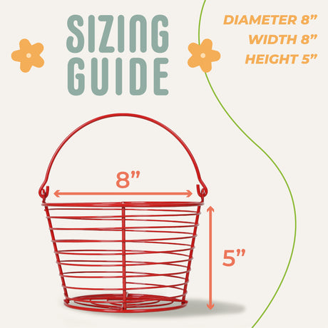 Concord egg baskets sizing guide