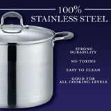 Stainless Steel Stock Pot with Glass Lid