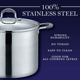 Stainless Steel Stock Pot with Glass Lid