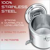 Stainless Steel S Series Insulated Double Wall Stock Pot